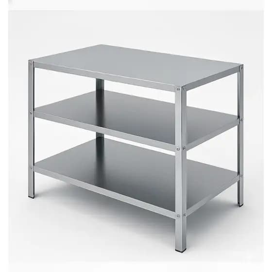 Mesa Aço Galvanizado 90x30 Profissional Bancada Multiuso Resistente