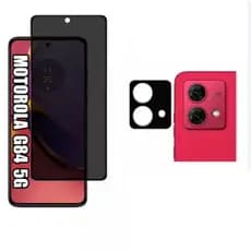 Kit película de Câmera  + Pelicula 3D anti Spy Motorola Moto G84 / Pelicula de privacidade