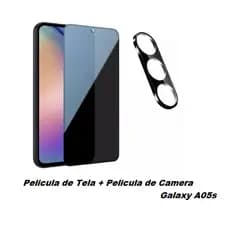 Kit película de Câmera  + Pelicula 3D anti Spy Samsung Galaxy A05s  / Pelicula de privacidade
