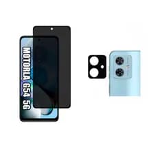 Kit película Para Câmera + Pelicula 3D anti Spy Motorola Moto G54 Pelicula de privacidade