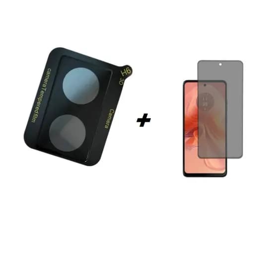 Kit película de Câmera + Pelicula 3D anti Spy Spy Motorola Moto G04  / Pelicula de privacidade