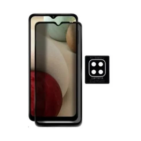 Kit película Para Câmera  + Pelicula 3D anti Spy Samsung Galaxy A12 / Pelicula de privacidade