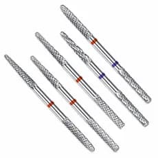 Brocas DeUnha De Cabeça Dupla Carboneto De Tungstênio Cone De Unhas Manicure Acessórios Ferramentas Removedor De Gel Limpeza