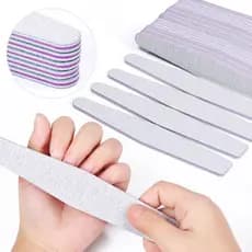 5 PCS Lixa De Unhas De Areia Cinza Dupla Face