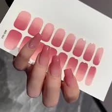 Adesivo De Esmalte Brilhante De Cor Pura Coréia CS001-CS088