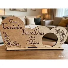 Porta Bombom Dia das Mães 💝 Presente Criativo Personalizado MDF 3D Lembrancinha Especial