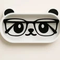 Porta Óculos Panda Kawaii Organizador Decorativo Para Mesa