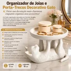 Porta Joias Objetos Pequenos Gato Bricalhao 5 cm x 10 cm