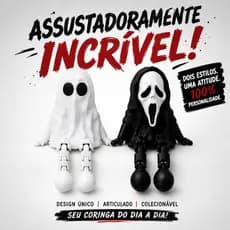 Figuras de Halloween Fantasma / Morte em Design Articulado