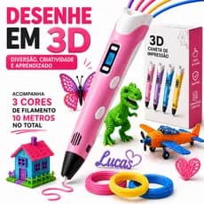 Caneta De Impressão Mágica 3D Grátis 10M DIY PLA Filamento Desenho Brinquedo Presente De Aniversário Criança ABS Tela LC