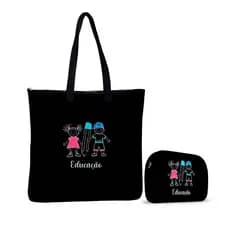 Kit Bolsa Tiracolo + Necessaire – ISOPRENE – Professora Educação