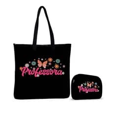 Kit Bolsa Tiracolo + Necessaire – ISOPRENE – Professora Borboleta
