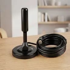 Antena Digital Amplificada Interna Externa Base Imã Prova d'água 4k canais hd grátis HDTV/UHF/VHF