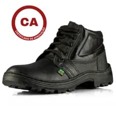 Botina De Segurança Estilo Militar, De Couro, Conforto E Segurança, Com Certificação.