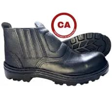 Bota Botina de segurança promoção em couro legítimo biqueira com CA, unissex, Direto Da Fábrica.