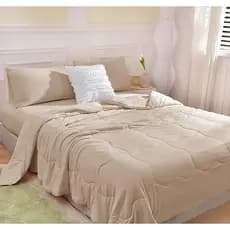 Cobre Leito de Malha 4 peças Queen Cobredom Cobre Cama