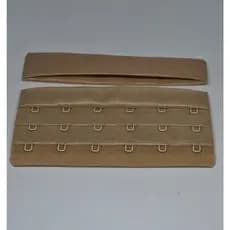 Colchete Largo Com 6 Ganhos 3 Regulagens Fecho Para Confecção de Sutiã 12 cm x 6cm Preto Chocolate