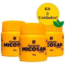 Kit 3 Unidades POMADA MICOSAN Original Baruc Cosméticos