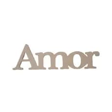 Palavra Decorativa Amor em MDF Cru