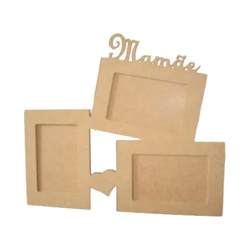 Quadros Para Fotos Mamãe em MDF Cru - 10 unidades