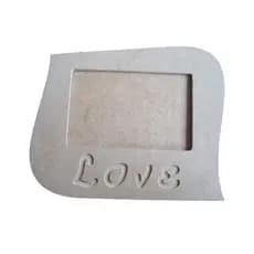 Porta Retrato Love 22x18 em MDF Cru