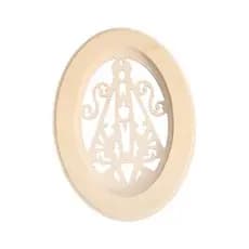 Moldura Oval Nossa Senhora Pequena em MDF Cru