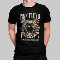Camiseta Basica Pink Floyd Band Rock Metal The Dark Side of The Moon Tour