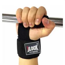 Strap Com Munhequeira Reforçado Academia Musculação Treino Profisional