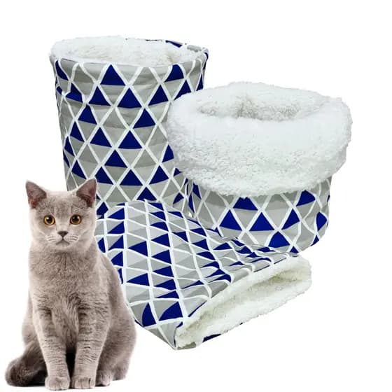 Cesto Para Gato Saco De Dormir Grande Inverno Espesso Macio Cama Confortável Toca