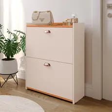Sapateira com 2 Portas Multiuso Organizador Para Quarto e Closet
