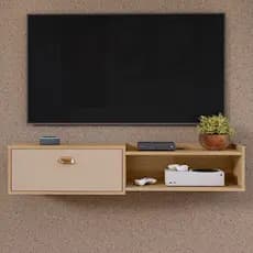 Rack Suspenso Sala Tv 1.20cm Home Decoração Sala Quarto nicho 1 Porta