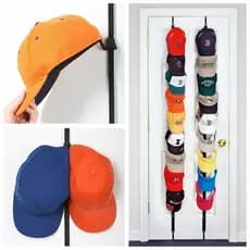190x2.5 Cm Home Decor Cap Rack Titular Chapéu Boné De Beisebol De Armazenamento Organizador Porta Cabide Do Armário