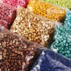 162pcs (50g) De Partículas De Cera Octogonal Para Envelope Caixa Especial De Lama DIY Seladora A Granel Retro 55 Cores Escolher Da