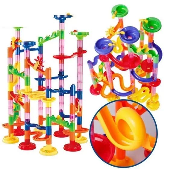 11 Estilos Brinquedos De Blocos De Construção De Plástico Educacional DIY Bola Laboratório Pista Corrida