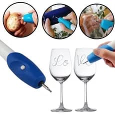 Caneta De Gravação Elétrica , Ferramentas De Vidro Stencil Sem Fio , Máquina Portátil A Laser De Letras Para Metal Madeira Plástico Jóias De Couro Bola De Golfe