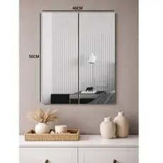 Kit 2 Peças 20x50cm - Espelho de vidro Para Guarda Roupa com fita dupla face