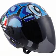 Capacete Aberto Personalizado New Liberty Three Tartaruga Viseira Fumê