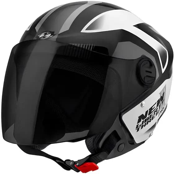 Capacete Moto Pro Tork New Liberty 3 Pro Cinza Brilhante Viseira Fumê Varias Cores