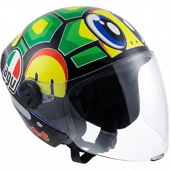 Capacete Aberto Personalizado New Liberty 3 Tartaruga Viseira Cristal