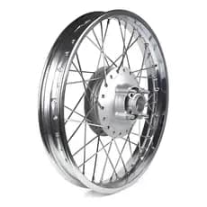 Roda Traseira Completa Montada Alinhada Honda Fan 125 2009/2018 - Aro Cromado Raio 4mm