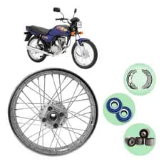 Roda Traseira Titan 125 1995/1999 Today ML Montada Alinhada Raio 4mm