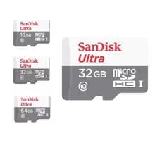 Cartão de Memória Sandisk com leitor 16GB 32GB 64GB 128GB para Câmeras de segurança, celulares, notebook