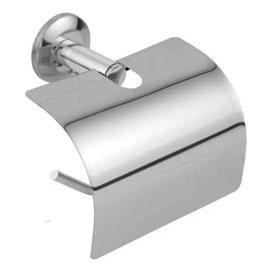Papeleira Porta Papel Higiênico Com Tampa Em Inox Stander