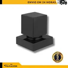 ACABAMENTO PARA REGISTRO QUADRADO PRETO FOSCO COMPATIVEL PADRÃO DECA