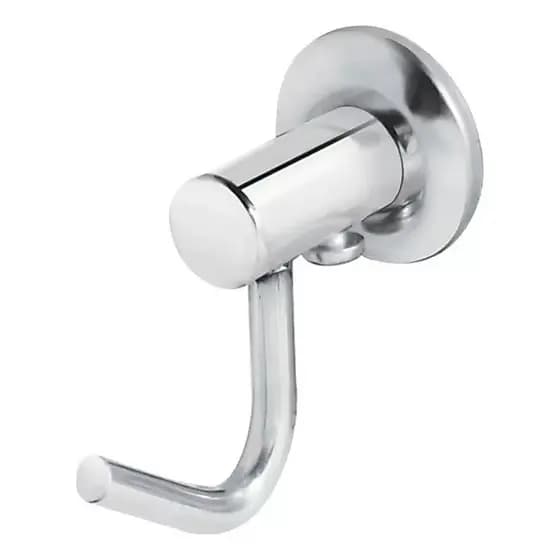 Porta Toalha Simples Gancho Cabide Banheiro Aço Inox Paradise Prateado