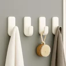 Ganchos Adesivos de Parede Multiuso Decoração Casa  Kit 1 até10 Unidades