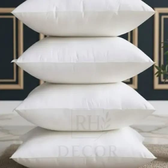 Kit 4 Enchimentos de Almofada Decoração Casa  45x45cm Espuma Premium Sofá Cama