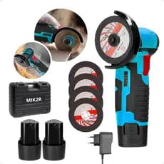 Esmerilhadeira Lixadeira Angular 12v Recarregável 2 Baterias 110/220v C/Maleta