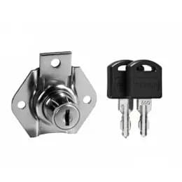 Fechadura 22mm Para Porta Gaveta Armário Móveis Com 2 Chaves