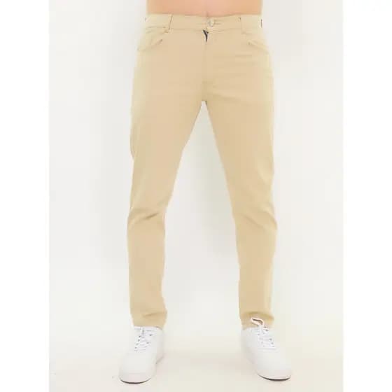 CALÇAS SARJA JEANS MASCULINO COM LYCRA colorido Cintura normal 2023